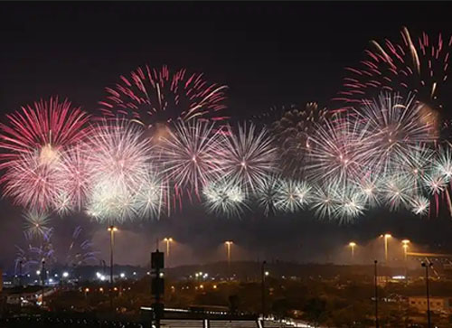 张家界焰火晚会